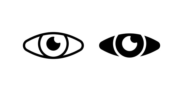Eye icon. sign for mobile concept and web design. vector illustration