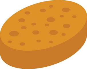 Dietary bread icon isometric vector. Crouton food snack. Value dietary