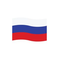 Russia flag icon vector