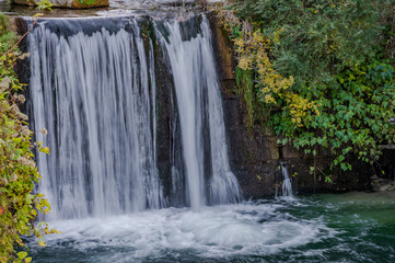 Palena, Abruzzo. The waterfalls of the Aventine river