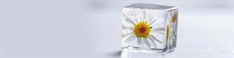 chamomile and ice cubes.