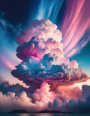 환상적인 구름 사진 - obrazy, fototapety, plakaty
