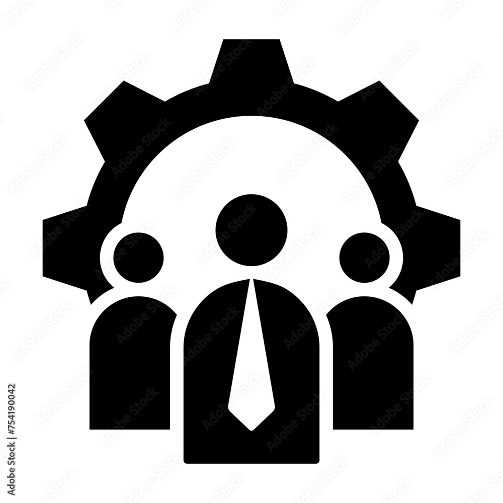 Wall mural Workforce Icon