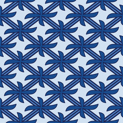 Japanese Mill Diamond Vector Seamless Pattern