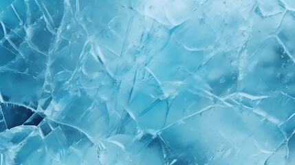 Obraz premium Beautiful winter natural blue frozen surface texture