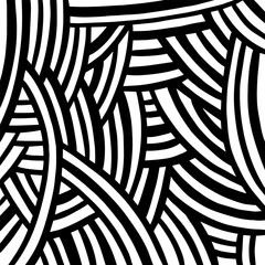 Abstract background in black and white with lines pattern - 754193289