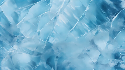 Obraz premium Beautiful winter natural blue frozen surface texture