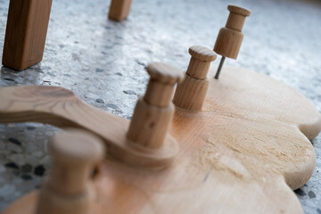 A wooden craft, handcraft... Work in progress