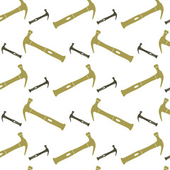 a seamless pattern, hammers, labour  day