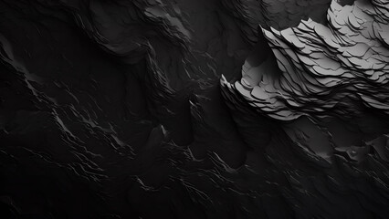 Black Background Design, Dark Background design, Dark Texture for any Graphic Design works, Dark waves for presentation, wallpaper for desktop night mode screen. minimalist design add for depth - obrazy, fototapety, plakaty