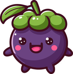 cartoon element fruit character