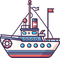 illustration of a ship clip art