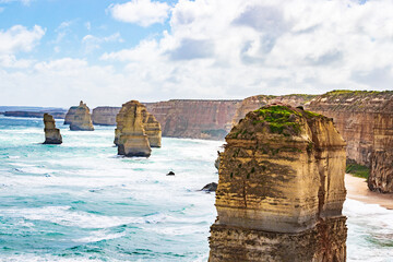 The Twelve Apostles Stand Resolute Against the Crashing Waves