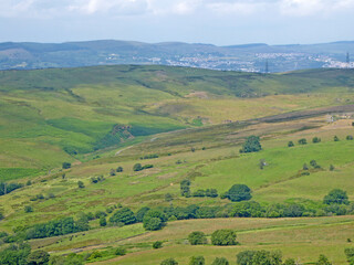 Fototapeta na wymiar Merthyr Common in the Welsh Valleys