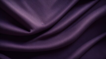 Sumptuous lavender fabric gathered in elegant folds with gentle shading  - obrazy, fototapety, plakaty