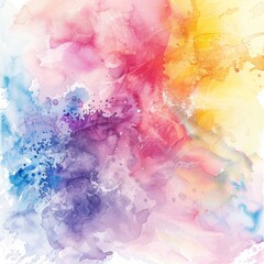 Watercolor background with splashes of various colors. Abstract texture made by hands