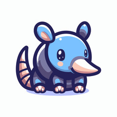 Armadillo-Cute-Mascot-Logo-Illustration-Chibi-Kawaii is awesome logo, mascot or illustration for your product, company or bussiness