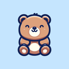Bear-Cute-Mascot-Logo-Illustration-Chibi-Kawaii is awesome logo, mascot or illustration for your product, company or bussiness