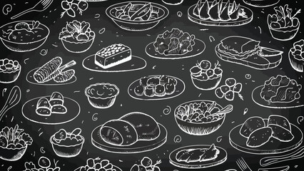 2d vector illustration art food and fast food with beverage design commercial and restaurant menu
