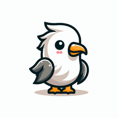 Albatros Cute Mascot Logo Illustration is awesome logo, mascot or illustration for your product, company or bussiness