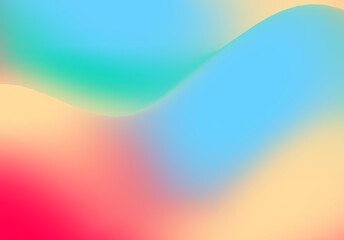 abstract colorful mesh gradient background with waves