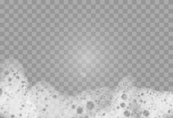 This vector template shows a bath foam with shampoo bubbles isolated on a transparent background. It can be used for advertising purposes. Mousse bath foam.	
 - obrazy, fototapety, plakaty