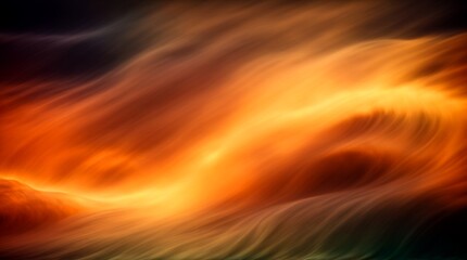 Fototapeta premium Captivating depiction of fiery waves through swirling red and orange 