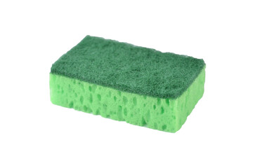 Green washing sponge for dishes isolated png
