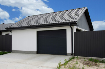 Modern automatic garage sectional doors