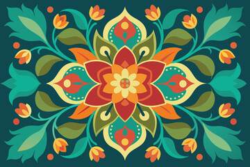 abstract floral vector design