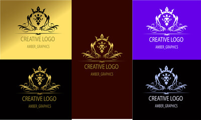 Lion Logo Luxury logo, lion logo, creative logo, 