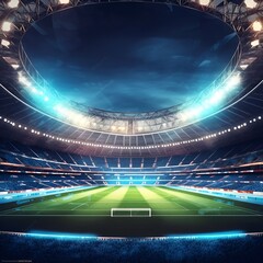 Fototapeta na wymiar stadium with lights