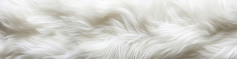Obraz premium white fur wool.