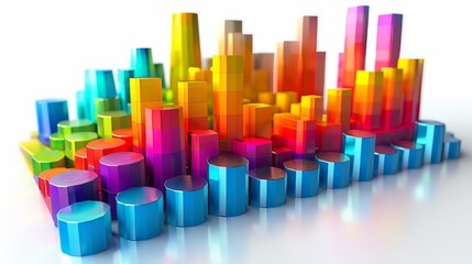 Obraz premium Busniness graph chart for success.
