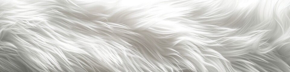 Obraz premium white fur wool.