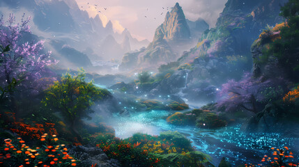 Generative AI, Glowing Secrets: The Hidden Valley of Luminous Wonders