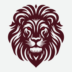 Illustration vector graphic of lion head pattern design. Perfect for logo design.