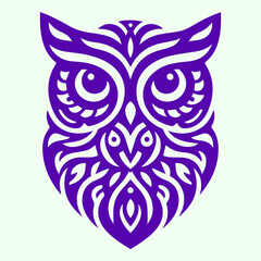 Illustration vector graphic of simple owl pattern design. Perfect for education company logo design.