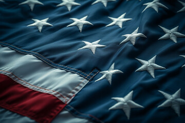 The veterans day text on America flag for holiday concept 3d rendering (1).png - obrazy, fototapety, plakaty