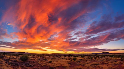 Fotobehang Arizona desert sunset colorful panoramic extra wide la © Anaya