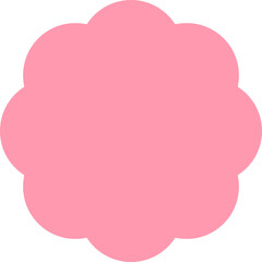 A pink flower with a white background