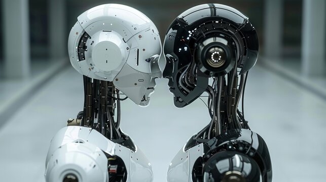 future artificial intelligence robot and cyborg. 