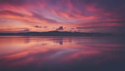 photo colorful sky after the sunset