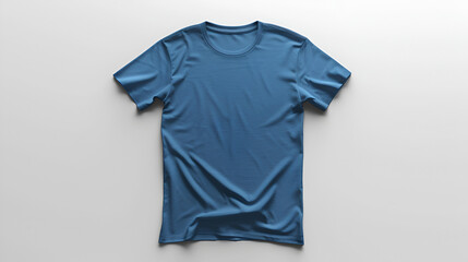 blue t-shirt as a mockup, generative ai