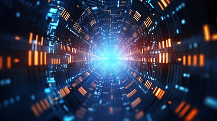 Obraz premium Technology network background, virtual concept