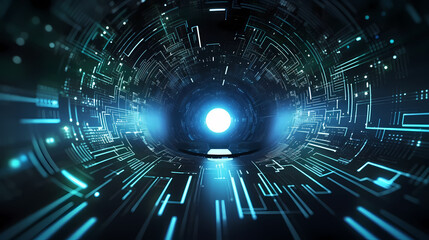 Fototapeta premium Technology network background, virtual concept