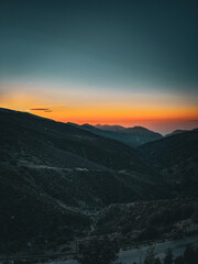 atardecer en cierra nevada