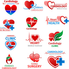 Cardiology logo bundle