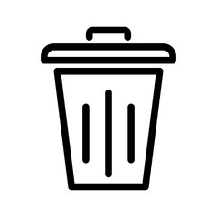 Trash can icon vector. Delete sign. eps 10