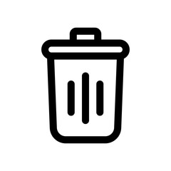 Trash can icon vector. Delete sign. eps 10